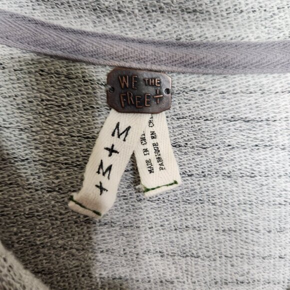 Free People WE THE FREE ANTHROPOLOGIE Stripe Ebb and Flow Jacket Size M Zipper - Picture 10 of 15